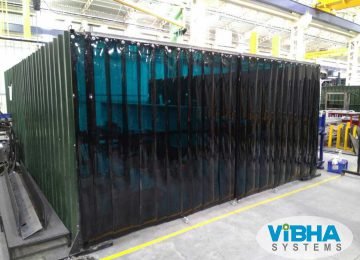 provide a protective barrier between the welding area and general workplace where workers may be exposed to welding hazards