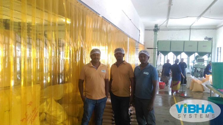 strip curtains separate work environments and helps prevent insects, inclement weather, dust, and noise from outside