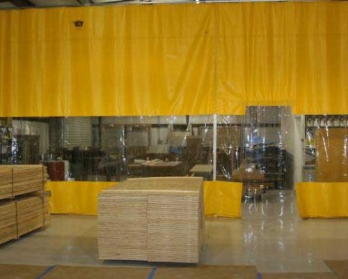 wood-working-curtains-dust-