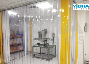 PVC Strip Curtains for Machine Enclosure at Bengaluru site
